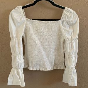 ♡ Moon River puffy sleeved top ♡